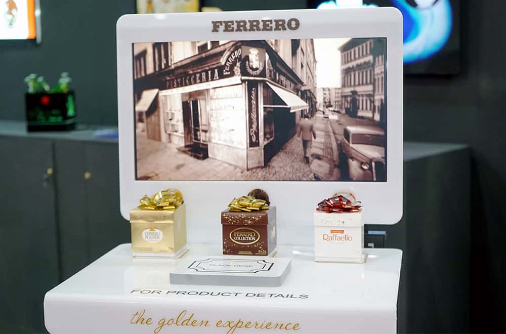 Correcta aplicación del visual merchandising a la marca Ferrero | Exposición atractiva para la venta | La mejor forma de vender para tu negocio.