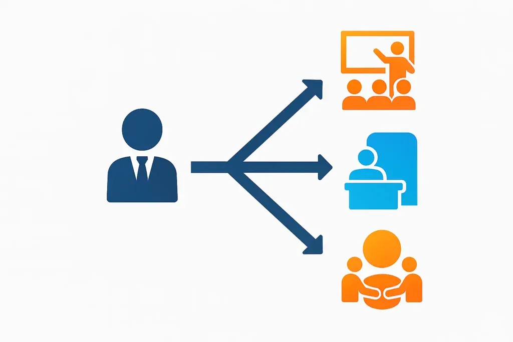 Infografía que muestra el proceso de selección del tipo de evento que mejor se adapta a cada empresa.