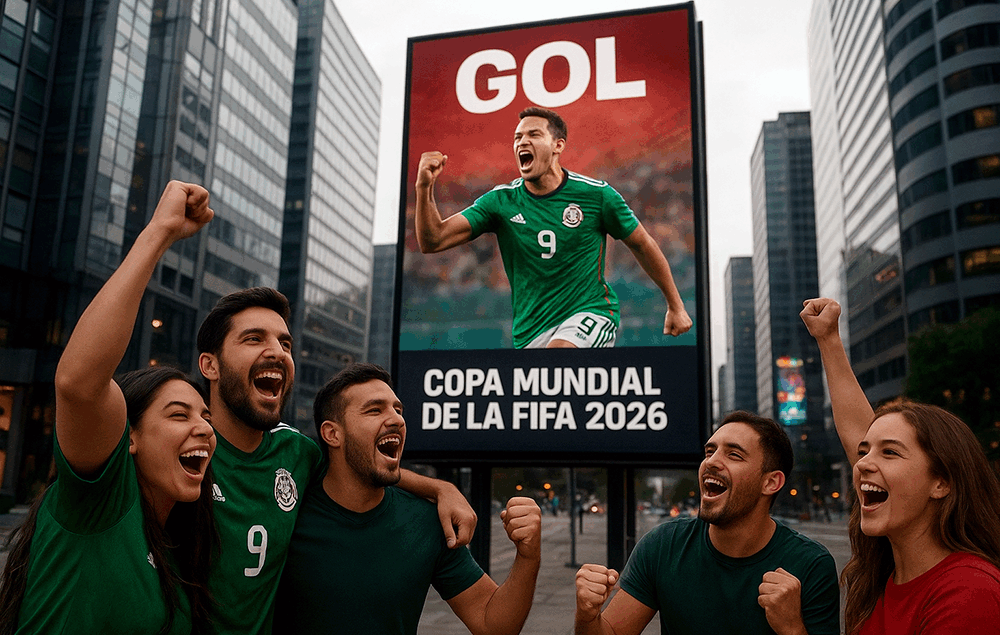 Celebración en la calle ¡GOL!