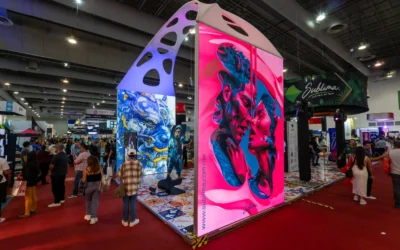 Stand de ventas mega impactante de ExpoPublicitas 2025.