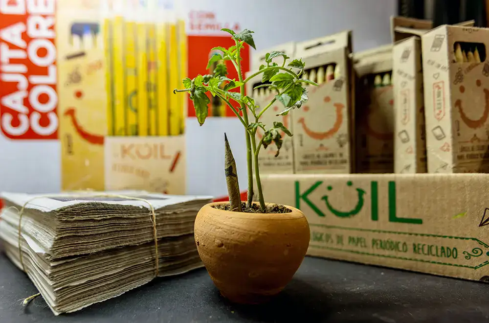 Productos promocionales sustentables de KÜIL, empresa expositora de ExpoPublicitas 2027, elaborados con materiales reciclados y alternativas de menor impacto ambiental. 