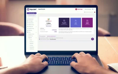 mycavi-pantallazo-admin Panel de control de MyCavi con información centralizada para gestionar catálogos, precios, existencias y productos promocionales.