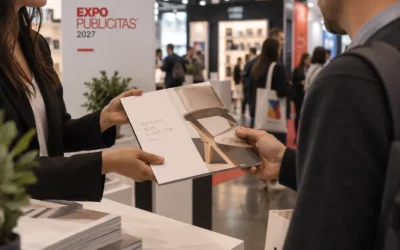 Catálogo impreso en ferias B2B